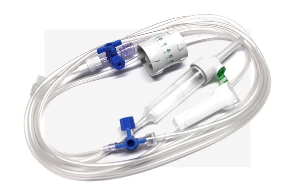 AMFUSION Durchflussregler mit Tropfkammer für klinische Infusionssysteme